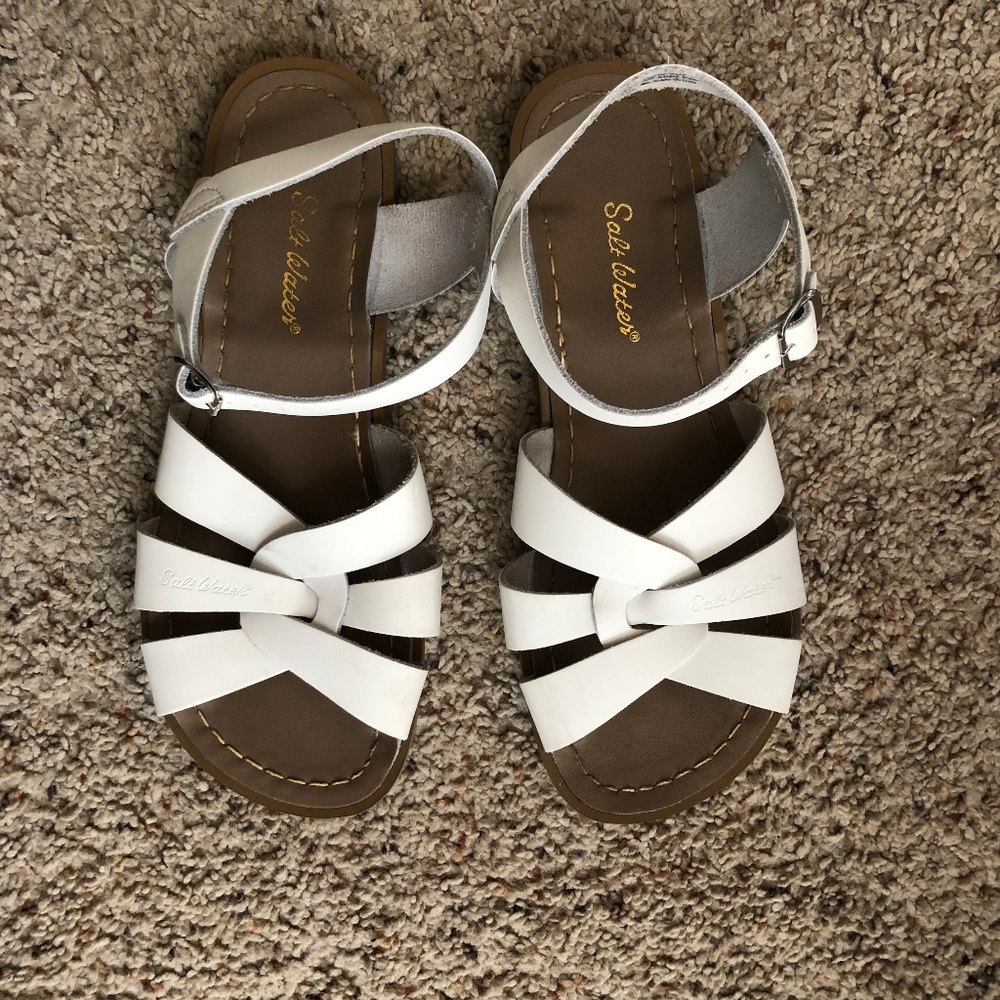 Salt Water Sandals White